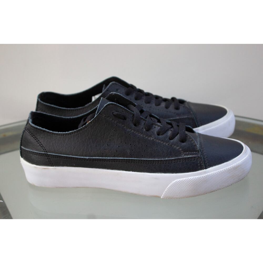 HUF Hupper 2 LO DECON Deconstructed Skate Sneakers Black‎ Leather Mens Size 7
